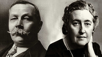 Arthur Conan Doyle, British mystery writer, Agatha Christie vs Arthur Conan Doyle HD wallpaper