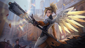 Mercy - Overwatch 2, Mercy (Overwatch), Overwatch, video game, Overwatch 2 HD wallpaper