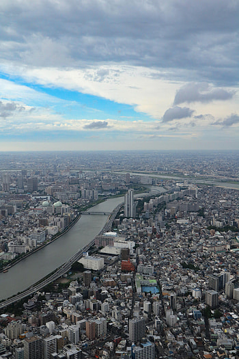 Cities, Rivers, City, Building, Tokyo HD phone wallpaper