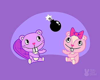 Bomb Toss, toothy, cute, happy, giggles, bomb, friends, tree HD wallpaper