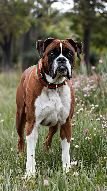 Charming Boxer: Perfect for Dog Lovers, dog, Animal, pet HD phone wallpaper