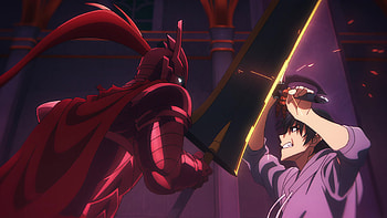 Anime of Sung Jin-Woo and Igris with Broadsword – Solo Leveling, Anime, Solo Leveling, Sung Jin-Woo, Igris (Solo Leveling), broadsword HD wallpaper
