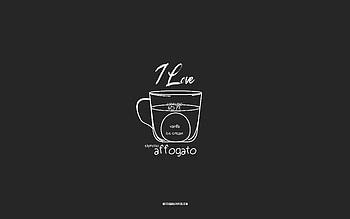 I love Espresso Affogato Coffee, , gray background, Espresso Affogato Coffee recipe, chalk art, Espresso Affogato Coffee, coffee recipes, Espresso Affogato Coffee ingredients, Breve HD wallpaper