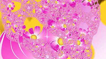 Trippy Psychedelic Fractal, trippy, psychedelic, aesthetic, flower, pink, Abstract, fractal HD wallpaper