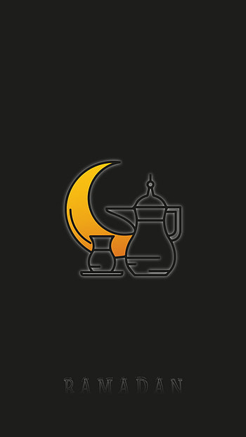 Ramadan, gray, islam, muslim, black, dark HD phone wallpaper