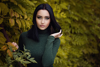 Hair, lady, model, pretty HD wallpaper