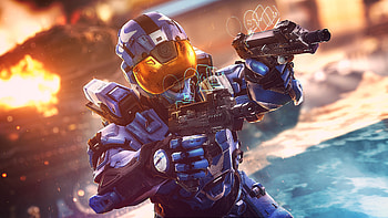 Halo, smart scopes, soldier, modern suit HD wallpaper