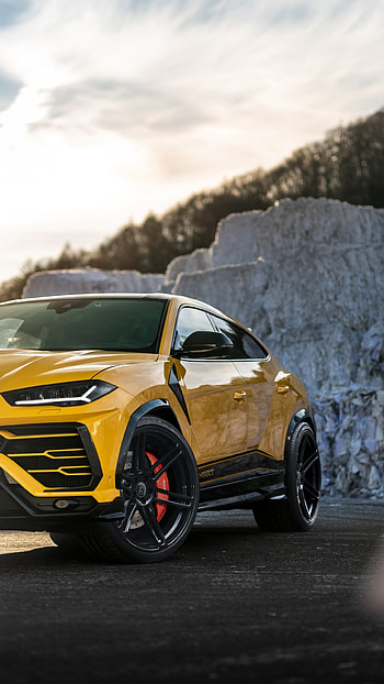 Lamborghini Urus, Yellow Car HD phone wallpaper
