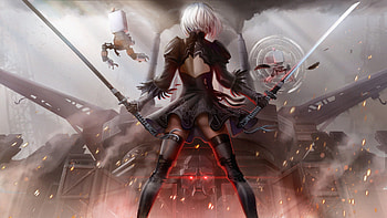 2B NieR Automata Art, nier-automata, games, artist, artwork, digital-art, deviantart HD wallpaper