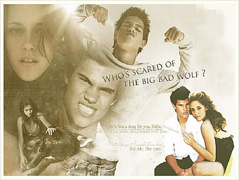 WHO'S AFRAID OF THE BIG BAD WOLF, entertainment, movies, jacob, twilight saga, bella HD wallpaper