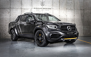 Mercedes-Benz X-Class, front view, exterior, Carlex Design, X-Class tuning, black X-Class, German cars, Mercedes-Benz HD wallpaper