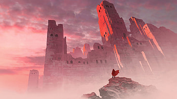 Messenger Reached Castle , artist, artwork, digital-art, artstation HD wallpaper