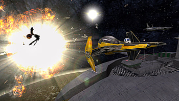 Star Wars Battlefront Classic Explosive Space Battle, video game, Star Wars: Battlefront (2004) HD wallpaper