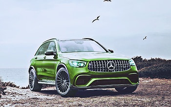 Mercedes-Benz GLB-class, offroad, 2021 cars, SUVs, green GLB, R, german cars, Mercedes HD wallpaper