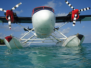 Vehicles, De Havilland Canada Dhc 6 Twin Otter, Aircraft, Maldivian Air Taxi, Seaplane HD wallpaper