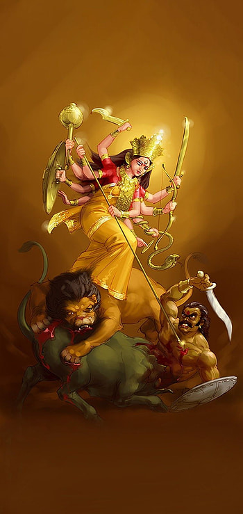 Navratri durga, mobile , durga maa, god, devotional, lord, Indian god - Mobile Walls HD phone wallpaper