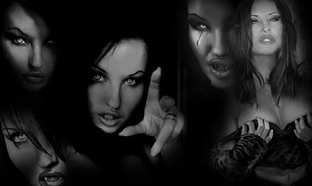 see with vampyre eyes, gothic, women, dark HD wallpaper
