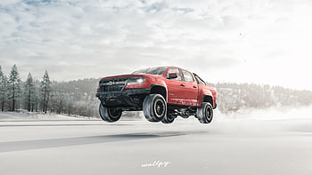 Chevrolet Truck Jump Snow Forza Horizon 4 , forza-horizon-4, chevrolet, cars, games HD wallpaper