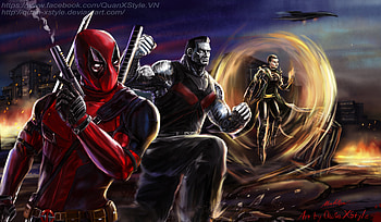 Deadpool X Force Team, deadpool, artwork, artist, digital-art, superheroes HD wallpaper
