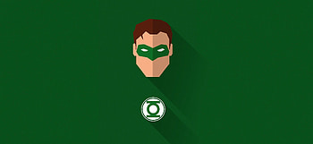 Green Lantern comics, Minimalist , Simplistic design, Vibrant colors HD wallpaper