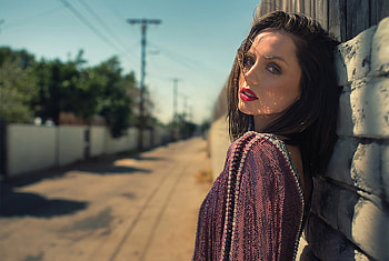Ana De Armas, Celebrity, Actress, Brunette, Cuban, Depth Of Field, Lipstick HD wallpaper