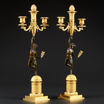 Empire period candelabra, Mercury attribution, Claude Galle, Exquisite craftsmanship HD phone wallpaper