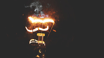 Smoke, Dark, Lamp, Electricity HD wallpaper
