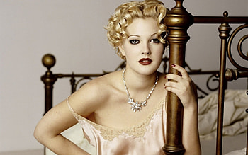 Drew Barrymore, jewel, blonde, girl, actress, woman HD wallpaper
