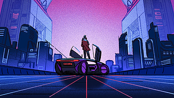 Ma Ride, digital-art, illustration, artist, artwork, behance HD wallpaper