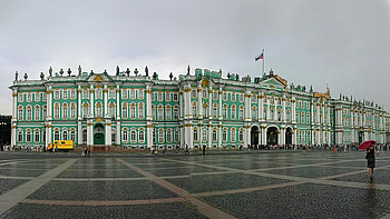Hermitage Museum, Palace Square, Alexander column, St Petersburg HD wallpaper