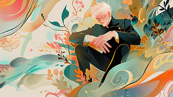 Satoru Gojo in Bloom - Jujutsu Kaisen, Anime, Jujutsu Kaisen, Satoru Gojo HD wallpaper