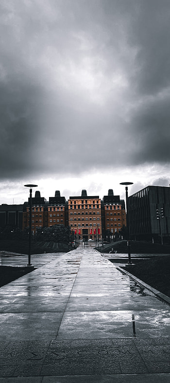 UNIV OF CINCINNATI, cloud, sky, street, night, US HD phone wallpaper
