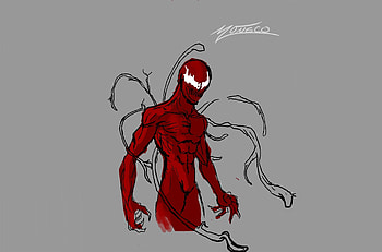 Carnage, super-villain, art HD wallpaper