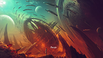 Scifi Planet manipulation Space , scifi, space, digital-art, artist, planet, deviantart HD wallpaper