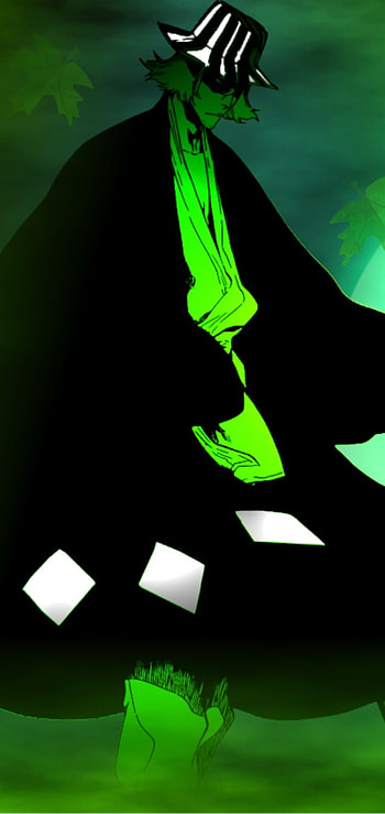 Urahara Neon Night — Bleach Kisuke — Bleach Green Shade Urahara Mobile, Kisuke Urahara, Anime, Bleach HD phone wallpaper