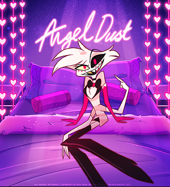 Angel dust, art, hazbinhotel, angeldust HD phone wallpaper