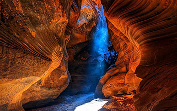 Buckskin Gulch, Utah, deep, cave, rocks, usa, dust HD wallpaper