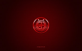 CS Union Huaral, Peruvian football club, red logo, red carbon fiber background, Liga 1, football, Peruvian Primera Division, Huaral, Peru, CS Union Huaral logo HD wallpaper
