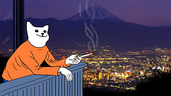 Smoking Cat, artist, artwork, art, digital-art, artstation HD wallpaper