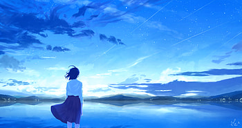 Art, Girl, Loneliness, Lonely, Alone, Wind, Back HD wallpaper