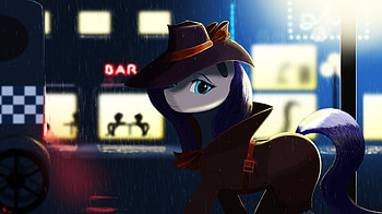 Little Pony Detective, pony, cartoons, digital-art HD wallpaper