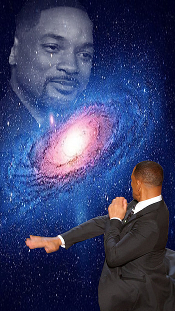 Will Smith Slap, Space, Meme, Chris_Rock, Universe, Funny, Will_Smith_Slap, Will_Smith HD phone wallpaper