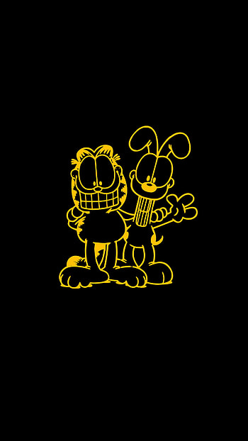 Garfield, art, sleeve, Animation, Cartoon HD phone wallpaper