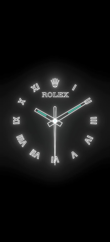 Rolex, neon_sign, analog-watches, hour, neon, night, , clock, time HD phone wallpaper