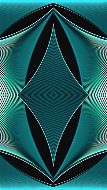 black smooth curves 3d, digital, tech, art, diamond, green, modern, shapes, design, pattern, abstract HD phone wallpaper