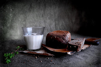 Cake and milk combo, Sweet satisfaction, Dessert delight, Food graphy HD wallpaper