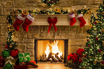 Christmas Backround, Fire, pretty, Christmas, Backround HD wallpaper
