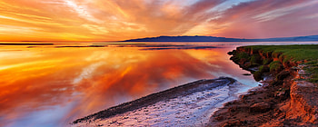 Landscape, Rivers, Sunset HD wallpaper