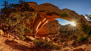 Landscape Arch, Arches National Park HD wallpaper