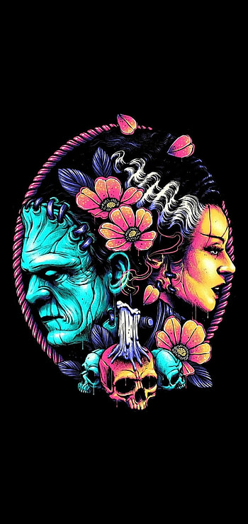 Frank and Elvira, Frankenstein HD phone wallpaper